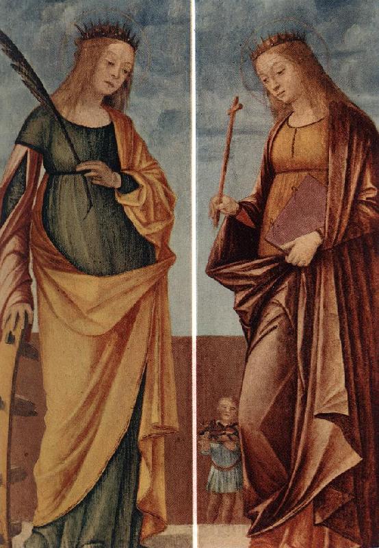 CARPACCIO, Vittore St Catherine of Alexandria and St Veneranda dfg Spain oil painting art